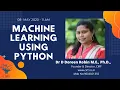 Webinar on Machine Learning using Python