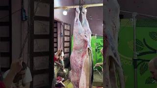 اخطر معلم الباشا اروع شغل الثقيل في الونش استخراج جلد من داخل ضهري العجل بكل سهوله كيفيه رفع عجل 