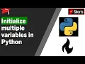 Python Assign values to multiple variables