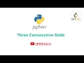 Three Consecutive Odds Leetcode Easy Python