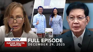 UNTV: Hataw Balita Ngayon | December 29, 2025