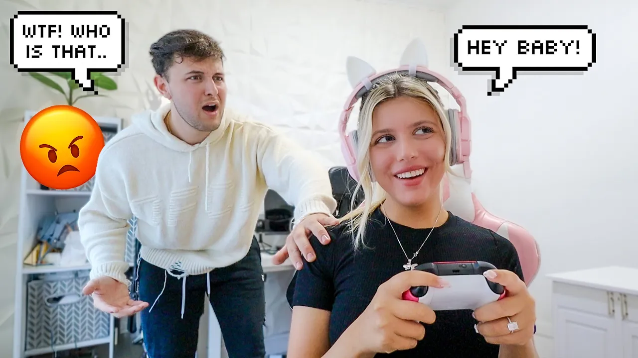 Flirting With Guys While Gaming To See How My Fiancé Reacts *Bad Idea*