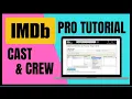 IMDb Pro Tutorial for Cast Crew edit your profile add your film