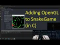 Live coding adding OpenGL Rendering to SnakeGame in C