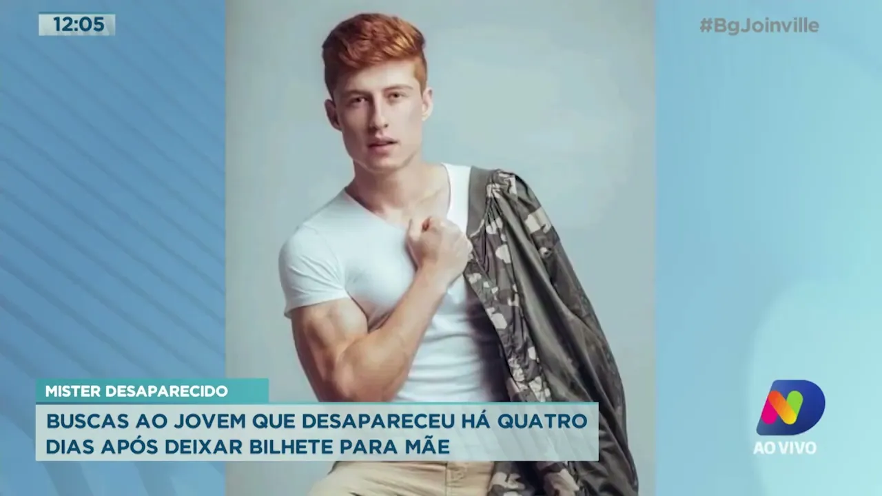 Mister desaparecido: buscas ao jovem que desapareceu há quatro dias após deixar bilhete para mãe