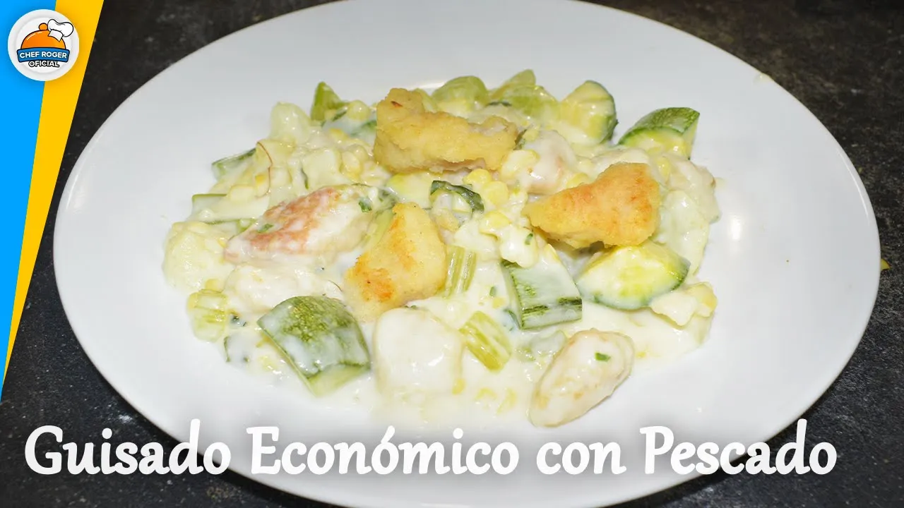 Pescado en salsa de crema, receta 3x1