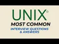 UNIX Interview Questions and Answers for 2025