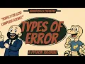Types of Error - Python Tutorial Full Explanation