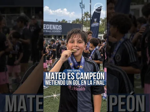 Mateo Messi gritó campeón con el Inter Miami #messi #leomessi #mateomessi