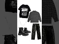 Lagu Men's punk outfit idea 🕷️