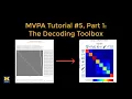 MVPA Tutorial Part 1 PA with The Decoding Toolbox