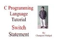 C programming language Tutorial 29 Switch Statement