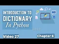 Dictionary in Python Python Training in Hindi Python Tutorial for Beginners