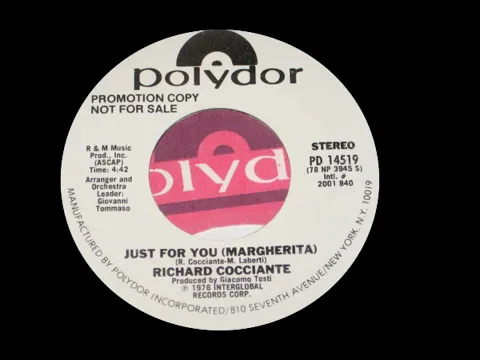 Download MP3 RICHARD COCCIANTE - Just For You (HQ Audio)