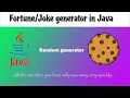 Fortune generator in Java Random Generator