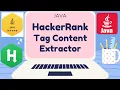 HackerRank Java Tag Content Extractor Certification Gold Badge