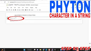 How To Replace A Character In A String In Python