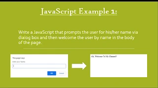 JavaScript Prompt Box - Exercise