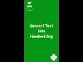 Convert Text into Handwriting using Python PyWhatKit