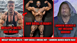 Wesley Visser's Delts Look CRAZY + Ruff Diesel 3 Weeks Out + Andrew Jacked Death Face + Niall Darwin