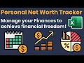 Ultimate Personal Finance Dashboard - Net Worth Tracker Walkthrough Tutorial MS Excel