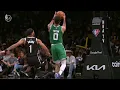Derrick White throws a deep ball to Jayson Tatum for the and-1