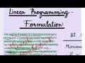 Linear Programming Formulation-Example 3