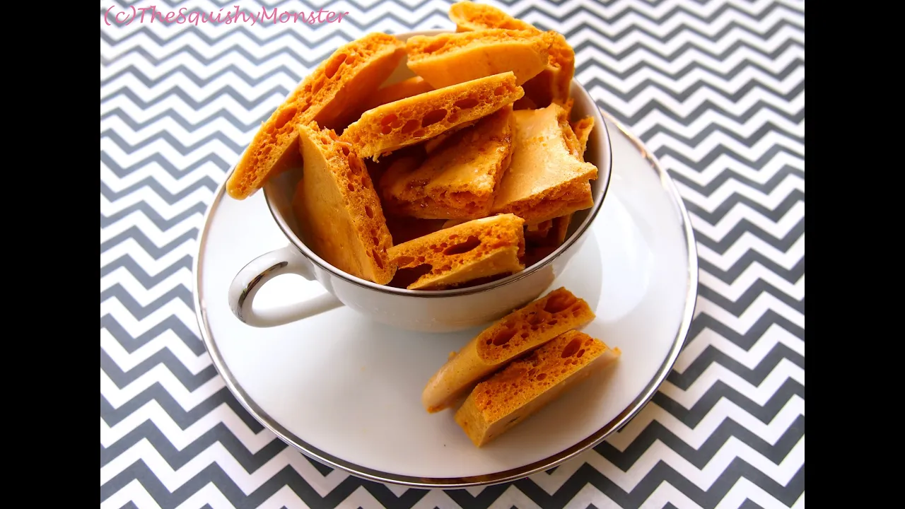 5 Minute Candy Recipe for Hokey Pokey / Honeycomb Toffee