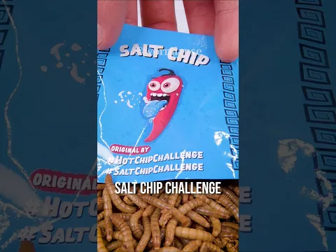 Mealworms Vs. Salt Chip Challenge 🐛