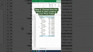 How to make a Pivot Table in 3 Steps
