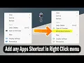 How To Add A Program To Right Click Menu In Windows 11 Customize Windows Right Click Menu