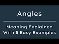 Angles Meaning in English What Does Angles Mean 5 Examples in 30 Seconds