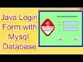 Login Form in Java Using Netbeans and Mysql Database