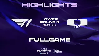 FULL HIGHLIGHTS T1 vs DK | 2026 LCK PLAYOFFS LOWER ROUND 3