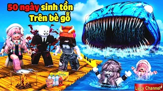 THỬ THÁCH 50 NGÀY SINH TỒN TRÊN BÈ GỖ Ở TAM GIÁC QU.Ỷ BẤT ỔN T1 | ROBLOX 50  Days on a raft