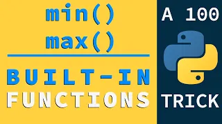 Get Minimum and Maximum Value in Lists using min max Python Built-in Functions