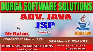 Adv java tutorial onlinetraining JSP Java Server Page Session - 5 by Ratan