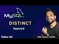 - 30 MySQL DISTINCT Clause What is DISTINCT Keyword in MySQL MPrashant