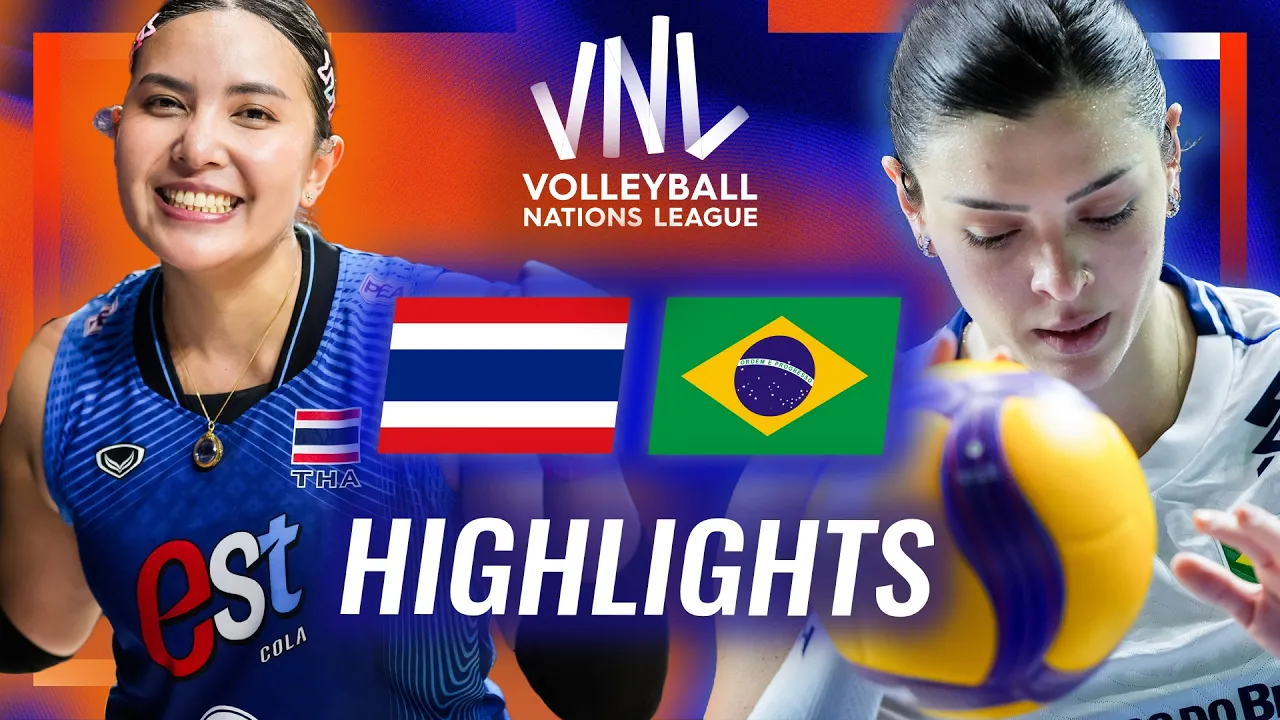 Thailand 🇹🇭 vs. Brazil 🇧🇷 - Highlights | Week 3 | Women's VNL 2026