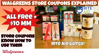 WALGREENS STORE COUPONS How It differs from register rewards when to use Plus rite aid GLITCH