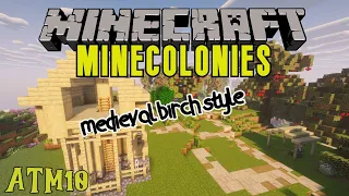 Minecraft ATM10 Minecolonies Forester s Hut and Guard Tower