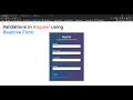 Validations in Angular 12 Angular Reactive form Angular Login and Signup Validation Angular 12