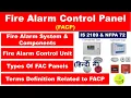 Fire Alarm Control Panel FACP Explained Fire Alarm System Components Types of FACP IS 2189