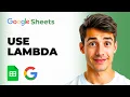 How To Use LAMBDA On Google Sheets Easiest Way 2026 Guide