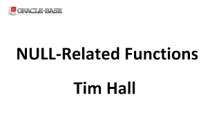 NULL-Related Functions in Oracle
