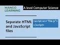 Separate HTML and JavaScript files