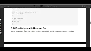 Multidimensional Arrays in Java Level 2 Practice Questions 2D Array Problems