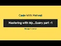 Mastering with WP Query part 1