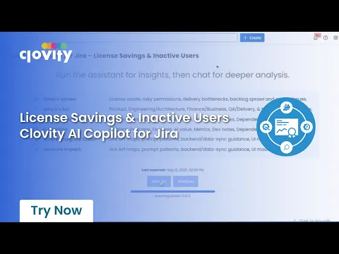 watch License Saving & Inactive User -Clovity AI Copilot for Jira video