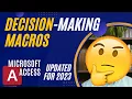 Dynamic Macro Decision Making Two Examples to Control Printing